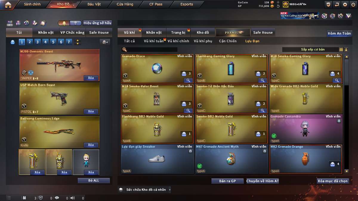 shop acc cf uy tin gia re